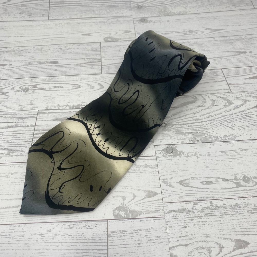 J Garcia Thistle Ghost Collection Twenty Mens Silk‎ Necktie Abstract Pattern